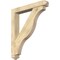 Ekena Millwork Funston Arts and Crafts Rough Sawn Bracket w/ Offset Brace, Douglas Fir, 6"W x 38"D x 44"H BKT0604X38X44FST03RDF - alternate 1